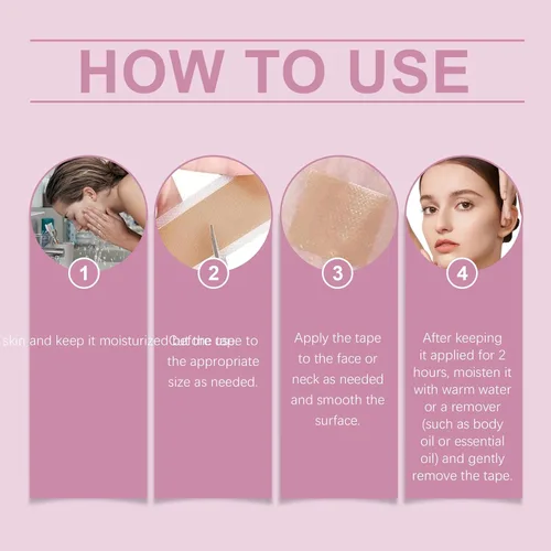 Vista 5 de Scarlette Cinta de colágeno, hojas de colágeno Scarlette para cicatrices y arrugas, tiras de silicona para eliminar cicatrices para mujeres