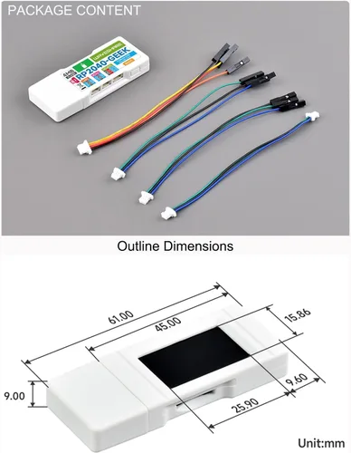 Vista 7 de Placa de desarrollo RP2040-GEEK basada en chip microcontrolador Raspberry Pi RP2040, descargador de depuración USB a bordo interfaz USB-A, ranura
