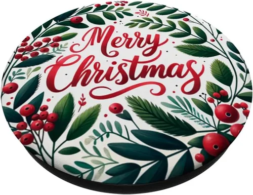 Vista 2 de Feliz Navidad divertida cita para los amantes de la Navidad PopSockets Standard PopGrip