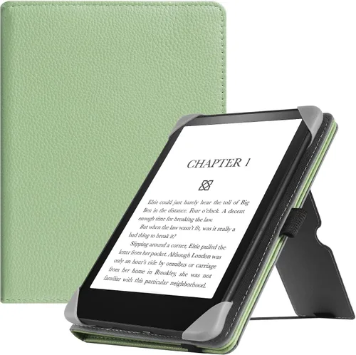 Vista 10 de HGWALP Funda universal para lectores electrónicos de 6-6.8-7 pulgadas, funda Paperwhite con correa de mano compatible con todos los libros