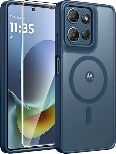 Vista 290 de FNTCASE - Funda para iPhone 16 Pro: magnética, mate, translúcida, de grado militar, protectora contra caídas, resistente, fina, duradera y a prueba