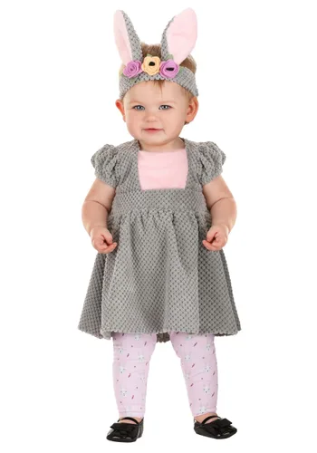 Vista 3 de Disfraz Infantil de Conejito Boscoso para Niña Multicolor