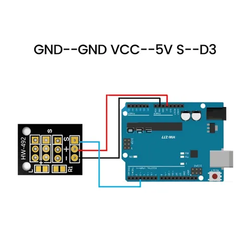 Vista 4 de Módulo de sensor magnético Hall para Arduino AVR Smart Cars DIY Kits