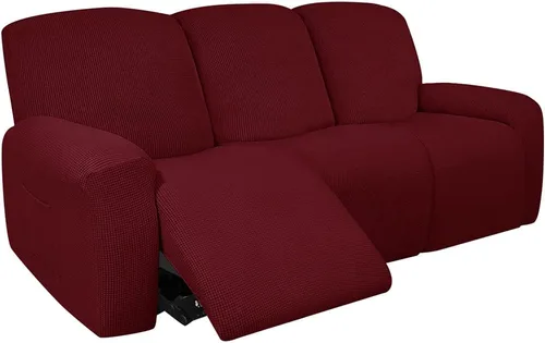 Vista 30 de vctops Fundas elásticas resistentes al agua, para sofá reclinable, suaves y lisas, con correa elástica antideslizante, protector de muebles