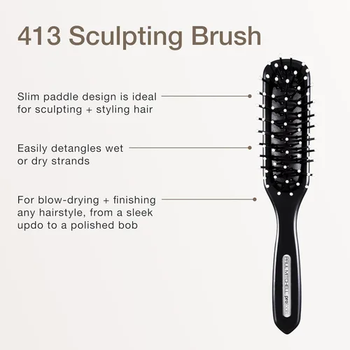 Vista 8 de Paul Mitchell Pro Tools 413 Sculpting Brush, Classic Hair Brush for Detangling, Sculpting + Styling Wet or Dry Hair