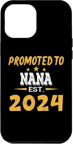 Vista 6 de Funda para iPhone 14 Promoted To NANA Est.2024 Pregnancy Announcement New Baby