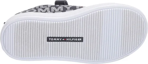 Vista 4 de Tommy Hilfiger Unisex-Niño Niños Th Iconic Court Logo Ps Sneaker