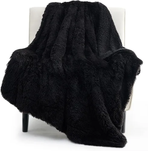 Vista 48 de Bedsure GentleSoft Manta de Tiro de Piel Sintética Esponjosa y Suave para Sofá, Forro Polar Sherpa Suave Regalos Acogedores para Mujeres, Manta