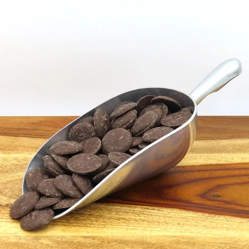 Vista 5 de MERCKENS Obleas de revestimiento, chocolate oscuro derretido, cacao oscuro, 10 libras