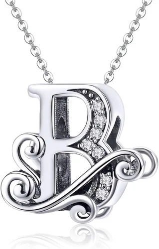 Vista 5 de Plata de ley 925 maciza con piedras cúbicas opciones de regalo completas AZ alfabeto encantador letras abalorios para pulseras europeas Pandora
