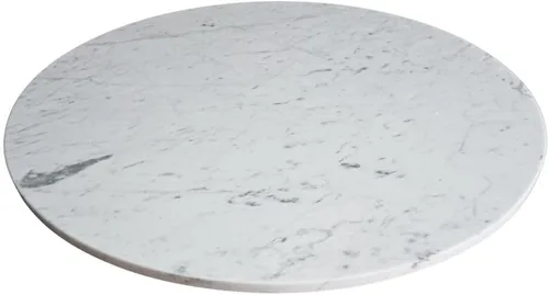 Vista 10 de Bandeja Giratoria de Mármol Lazy Susan Mesa de Comedor Centro de Mesa Plato de Servir Grande - 22 Pulgadas