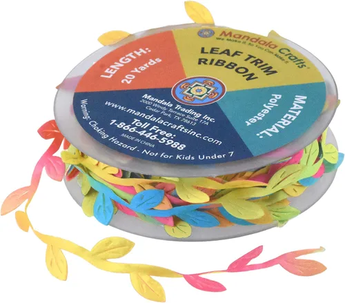 Vista 8 de Mandala Crafts Cinta de hojas azules para manualidades, guirnalda de hojas azules de 20 yardas para decoración de bodas, enredaderas artificiales