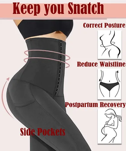 Vista 5 de CROSS1946 Leggings de entrenamiento de cintura para mujer, cintura alta, levantamiento de glúteos, pantalones de yoga con control de abdomen