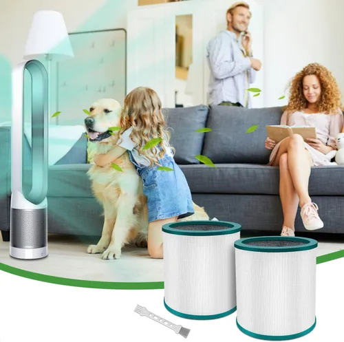 Vista 6 de TP01 TP02 - Filtro de repuesto para Dyson Pure Cool Link TP01, TP02 (2 unidades) TP03, BP01, torre AM11, filtro verdadero de 360°, comparado