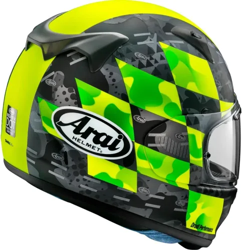 Vista 2 de Arai Helmets Regent-X - Casco de parche (tamaño grande, amarillo fluorescente mate)