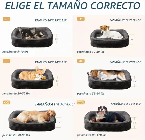 Vista 5 de Cama ortopédica para perros para cachorros, razas de perros extra pequeños, cama ovalada para gatos, sofá cama para perros de espuma de celda
