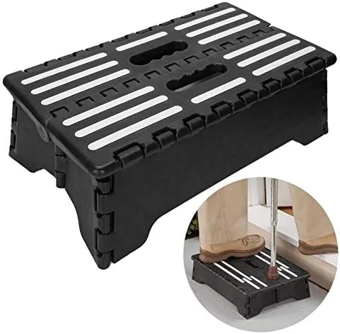 Vista 8 de Taburete plegable, reposapiés plegable, portátil, compacto y plegable, taburete plegable para niños y adultos, taburete para baño, jardín, cocina