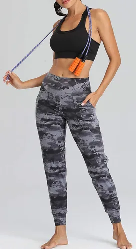 Vista 116 de Oalka - Pantalones deportivos para mujer, con cintura alta y bolsillos, para hacer deporte, yoga y entrenar