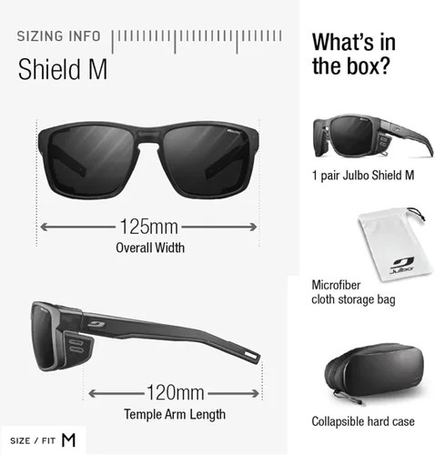 Vista 5 de Julbo Gafas de sol rectangulares modernas unisex para adultos