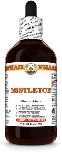 Vista 10 de Mistletoe (Viscum Album) Tintura de hierbas secas, hecha en Hawaii, materias primas orgánicas, todo natural, vegano, extracto líquido puro, 2 onzas