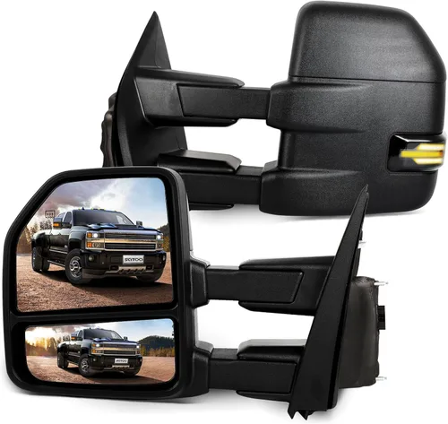 Vista 25 de SCITOO - Espejos retrovisores laterales eléctricos para camioneta Ford F-150 modelos 2004 a 2014, con calefacción y direccionales 2004-2014 F-150