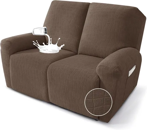 Vista 25 de MAXIJIN Fundas impermeables para sillas reclinables pequeñas de 3 piezas, fundas reclinables que se mantienen en su lugar, fundas reclinables Lazy