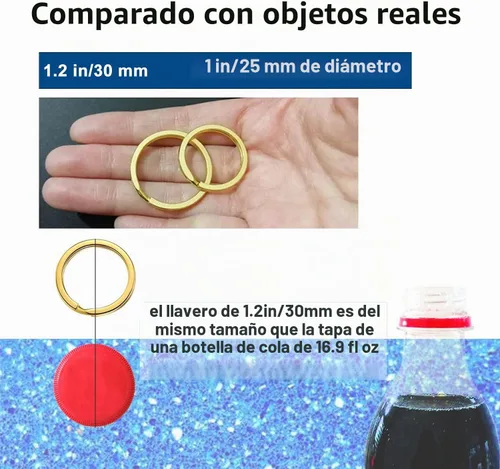 Vista 7 de Llaveros para llavero, llaves de coche, anillo de etiqueta de perro, manualidades 12Pics Dorado