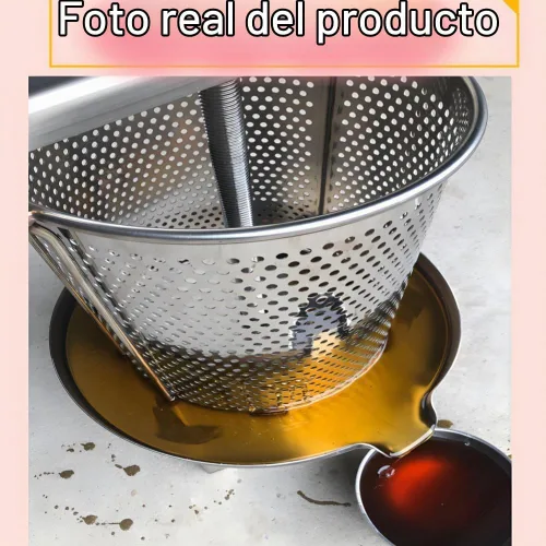 Vista 5 de Máquina de prensa de miel de malla, extractor de cera de abeja, prensador de miel de frutas, extractor de miel de malla de acero inoxidable