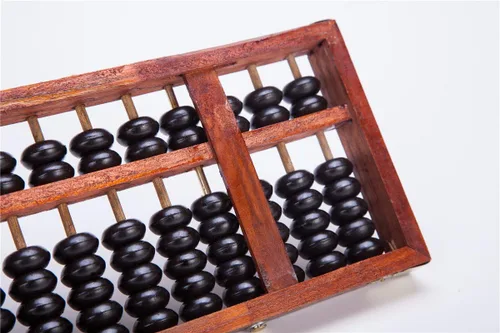 Vista 3 de Estilo vintage 13 dígitos varillas de madera Abacus Soroban calculadora china herramienta de conteo 11
