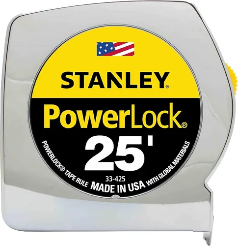 Vista 8 de Stanley 33-231 Regla de cinta Powerlock resistente de 9.8 ft x 1/2 pulgada con caja de metal