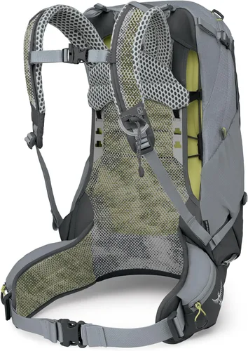 Vista 9 de Osprey Sirrus 24L Mochila de Senderismo para Mujeres - Mochila de Día Ajustable con Cubierta Impermeable para Lluvia y Bolsillos para Botellas, Gris