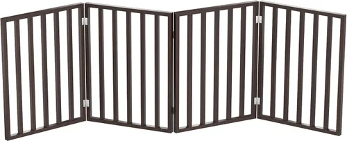 Vista 7 de PETMAKER Pet Gate - Puerta para perros para puertas, escaleras o casa - Independiente, plegable, estilo acordeón, valla de madera para perros
