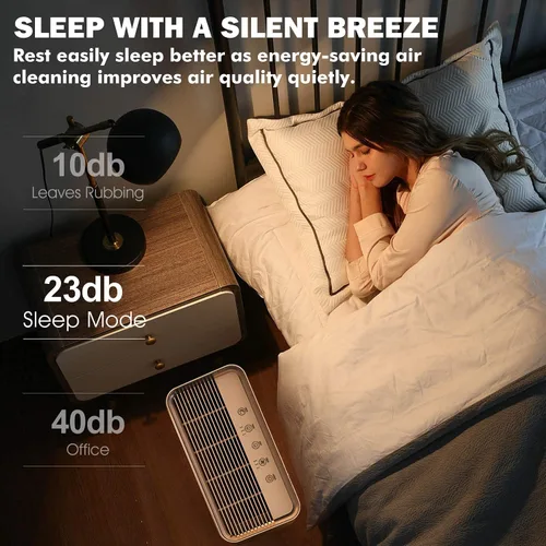 Vista 4 de MOOKA Filtro de repuesto para purificador de aire HEPA H13 con carbón activado 4 en 1 para filtro de habitación grande, alergias, polen, humo