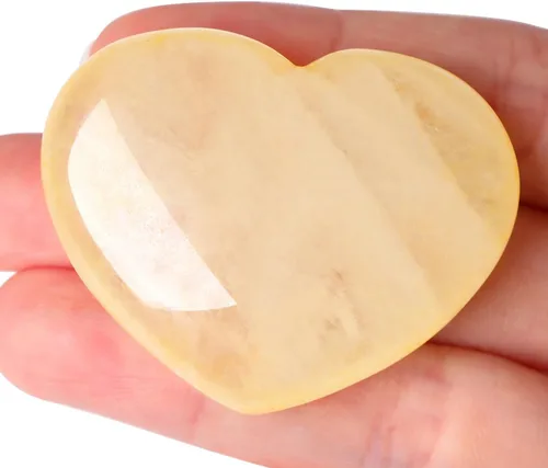 Vista 14 de MAIBAOTA 45 mm Cristal Corazón de Roca Piedra Grande Cristales de Sanación Regalos para Mujeres Piedra Natural Reiki Gema Pulida Rocas