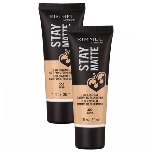Vista 28 de 3 x Rimmel London Stay Matte - Base líquida mousse mate 30ml - 201 Beige clásico
