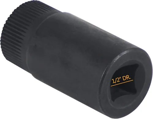 Vista 5 de Spline Socket 58 Dientes Negro 1/2 in Drive Sleeve Reemplazo Herramienta Pre-Cámara Spline Socket Para Mercedes Benz Diesel
