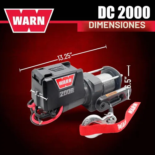 Vista 6 de WARN Cabrestante eléctrico de la serie DC de 12 V con capacidad de tracción