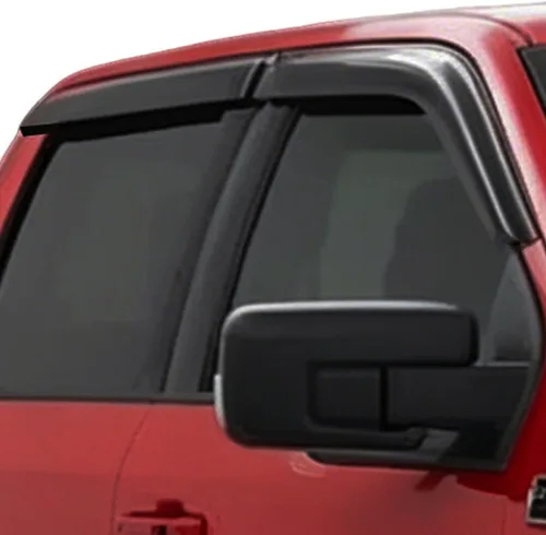 Vista 27 de Deflectores de ventana adhesivos para ventanas laterales y ventilación con viseras para 2015-2018 Chevy Silverado y GMC Sierra 1500 2500HD 3500HD