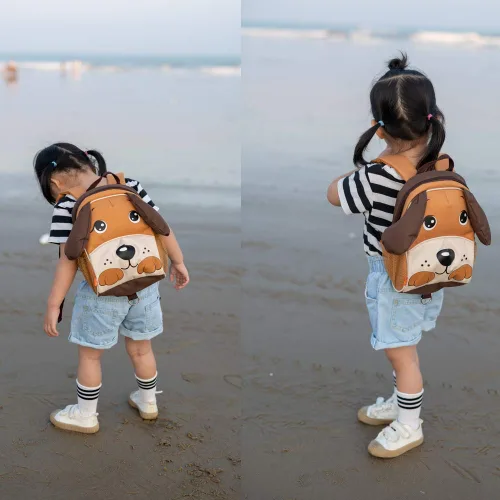 Vista 29 de Yodo, Bolsa para almuerzo aislada y mochila preescolar infantil, con correa de arnés de seguridad para niños o niñas, Dinosaur