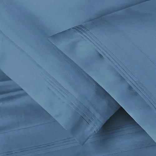Vista 42 de BLUENILEMILLS Juego de ropa de cama ultrasuave de algodón egipcio de fibra larga, 650 hilos, lujoso, elegante, tejido de satén suave, 1 sábana