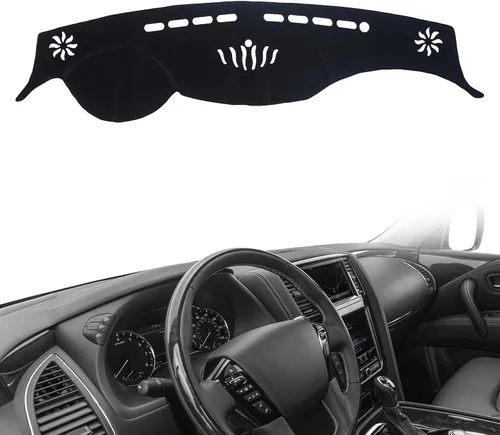 Vista 23 de AUQDD Alfombrilla de Cubierta del Tablero Compatible con La-nd Rover LR3 2005 2006 2007 2008 2009 /2010-2016 LR4, 2006-2009 Range Rover