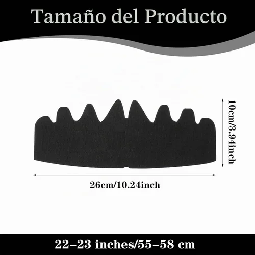 Vista 2 de YUXIANLB 10 piezas de gorras de béisbol negras, moldeadores de fieltro para Negro