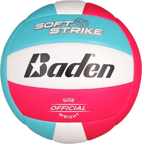 Vista 8 de Baden Soft Strike Voleibol Recreativo de Cuero Sintético Amortiguado Interior/Exterior para Principiantes y Jóvenes Tamaño Oficial