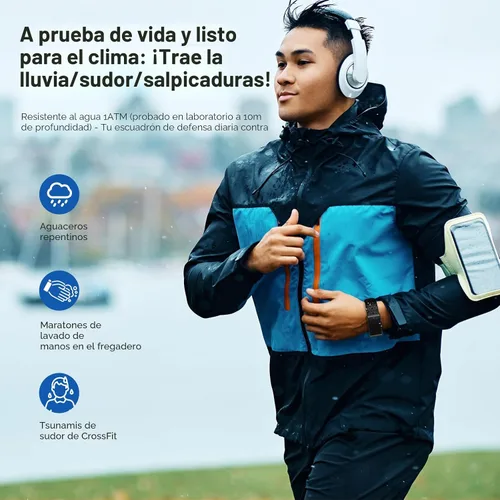 Vista 5 de Smart Bracelet, Wearable Activity & Fitness Tracker Band, 24H Sleep Tracker, All-Day Continuous Heart Rate Blood Pressure Stress HRV Monitor, 173