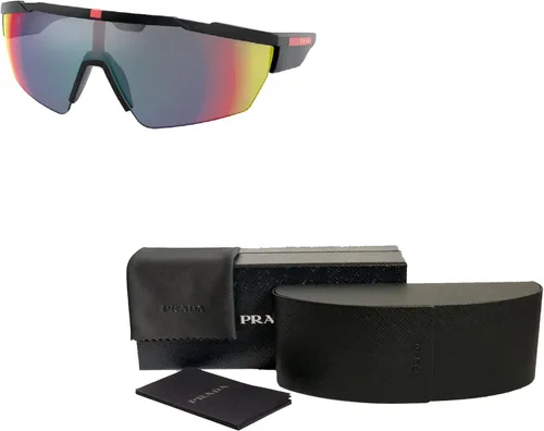 Vista 3 de Prada PS03XS Shield Sunglasses for Men BUNDLE With Designer iWear Complimentary Eyewear Kit