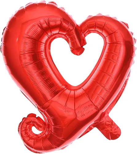 Vista 2 de Soochat Globos de corazón rojo, globo de helio de Mylar en forma de corazón para decoración de San Valentín, boda, fiesta, 10