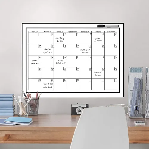 Vista 3 de Calendario Mensual con Tablero para Pegar y Pelar WPE94575 Brewster Wall Pops, WPE94575