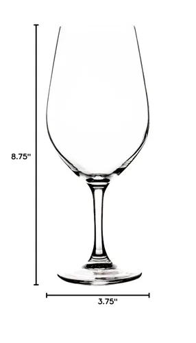 Vista 2 de Hospitality Brands Consumer HGV4416-006 Malbec 20.25 oz. Burdeos (paquete de 6), transparente