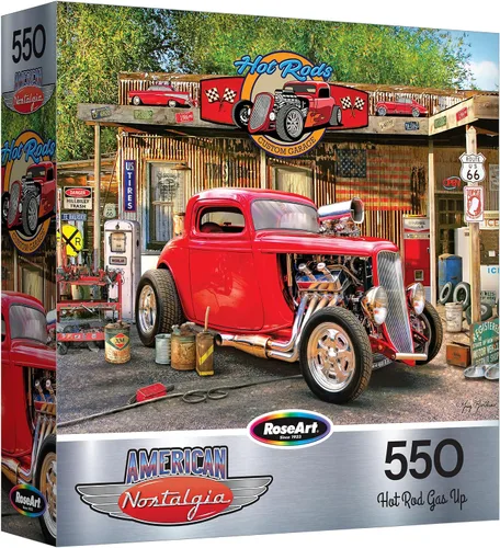 Vista 7 de RoseArt - American Nostalgia - American Grill - Rompecabezas de 550 piezas para adultos