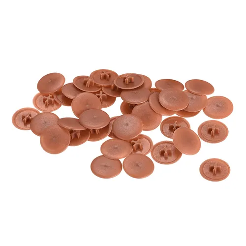 Vista 37 de HARFINGTON Tapas de rosca de plástico, 160 piezas, 11.5x3mm, cubierta de plástico para decoración de tornillos para tuerca de montaje de leva Beige
